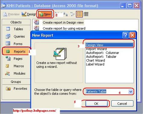 MS Access 2003: Create a query