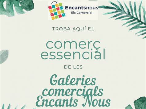 Comercios esenciales interior Galerias Encants Nous