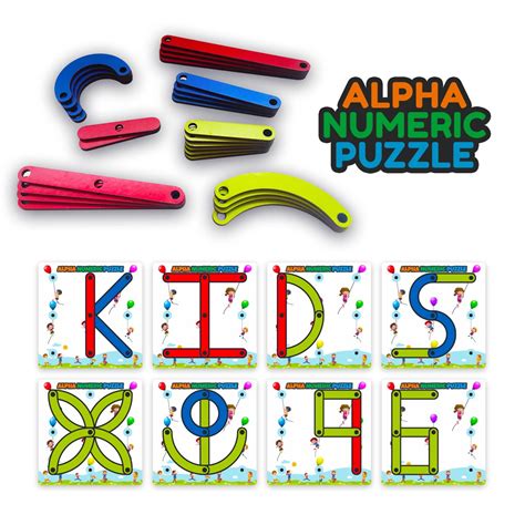 NEW DHARATI Premium Wooden Alphabets Puzzle Toys for Kids 3 4 5 Years ...