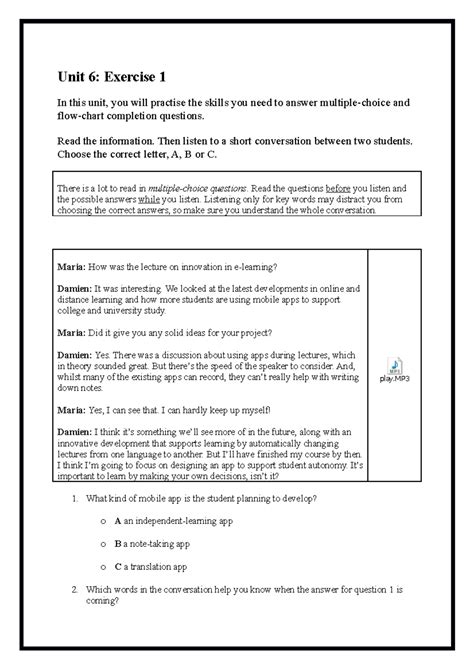 Image result for Listen 6 Practice Problems Unit 5