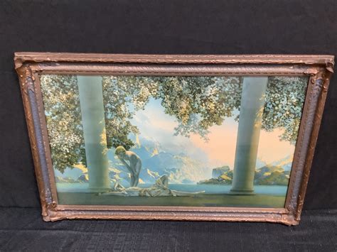 Lot - Framed Maxfield Parrish Print Titled “Daybreak”