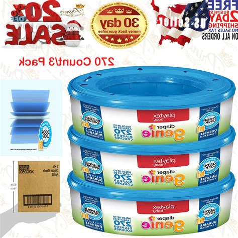 Playtex Diaper Genie Refill Bags, Ideal For Diaper