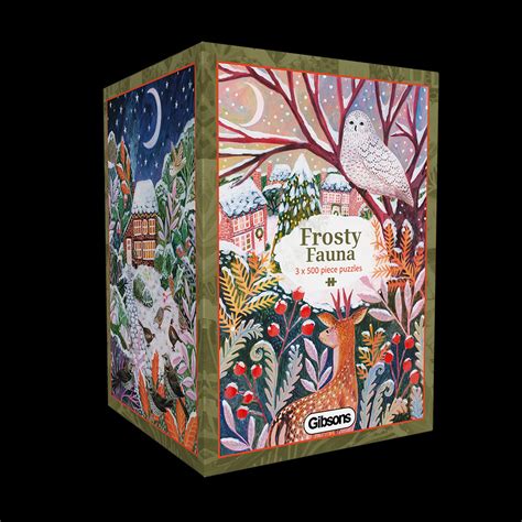 Frosty Fauna – Lee Foster Wilson 3 x 500 Piece Jigsaw Puzzle – All ...