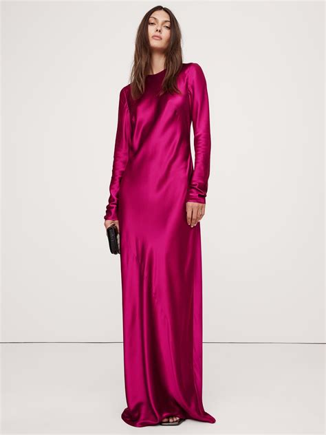 Abigail Silk Maxi Dress | Banana Republic