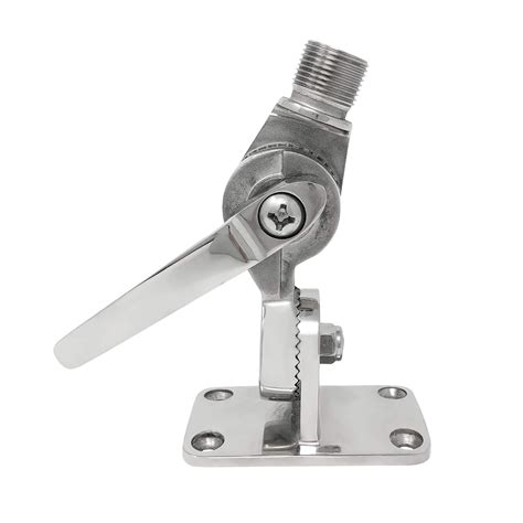 Boat VHF Ratchet Mount Antenna Base - Stainless Steel : Amazon.in ...