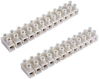 GLOBOMOTIVE PVC Terminal Connector Strip 12 ways - Dual Row Electric ...