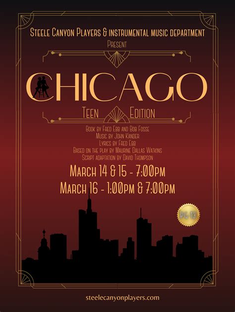 Chicago - Teen Edition at Steele Canyon High - Performances March 14 ...