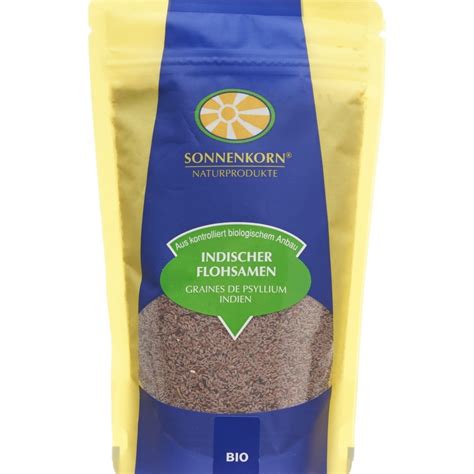Buy SONNENKORN Indian psyllium whole organic (220g) | Kanela