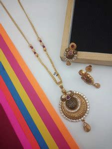 TSF Jewellery Brass Gold-plated Gold Jewellery Set Price in India - Buy ...