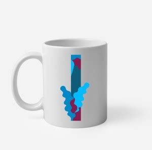 Rainbow Beautiful Floral Printed Letter "I" printed design Porcelain ...