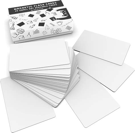 Buy Attractivia 2.8 x 1.8 in Magnetic Small Blank Cards, Dry Erase ...