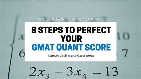 Score 50-51 in GMAT Quant: 8 Simple Steps to Improve Your GMAT Quant Score