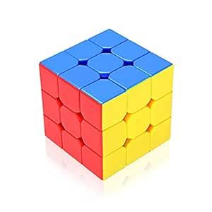 Ganix Cube Puzzles 3x3 Stickerless Cube | Beginner Speedcube for Kids ...