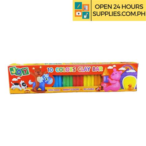 Clay (Joy) 10 Colors Clay Bar SCL-6010 Assorted Colors - Supplies 24/7 ...