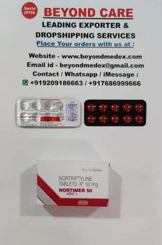 NORTRIPTYLINE NORTIMER 50 MG TABLET at ₹ 170/stripe in Nagpur | ID ...