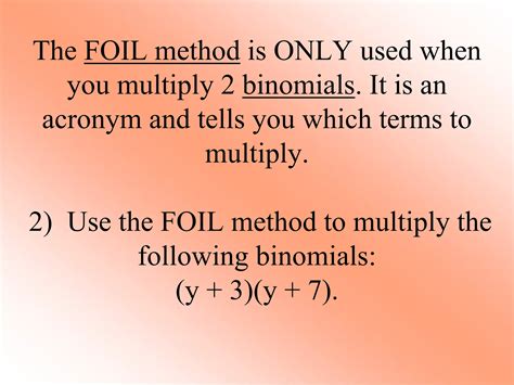Image result for FOIL Method for Polynomials