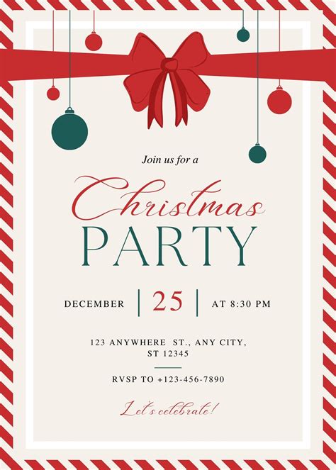 Christmas Party Invites Printable | Fanny Printable