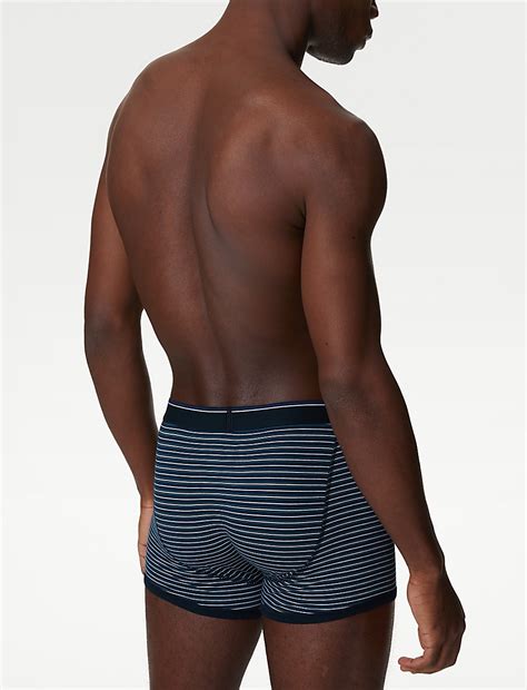 Buy 5pk Cotton Rich Cool & Fresh™ Trunks at Marks & Spencer
