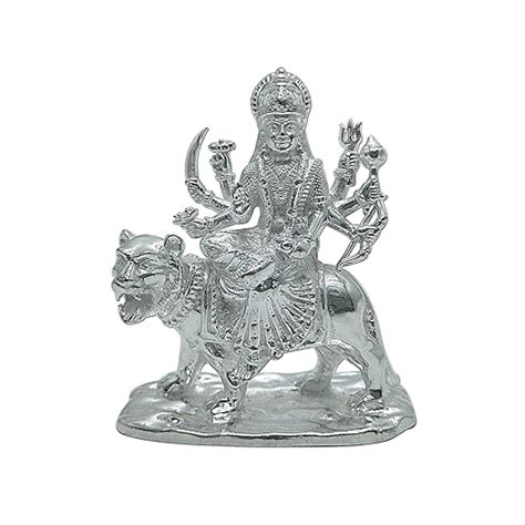 Buy MAA SILVER Pure Silver Maa Durga Ambe Sherawali BIS Hallmarked ...