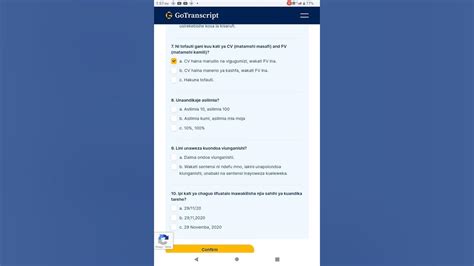 Image result for Go Transcript Audio Test Answer