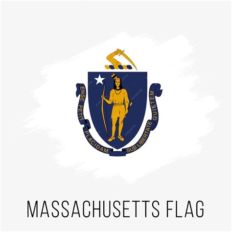 Premium Vector | Usa state massachusetts vector flag design template ...