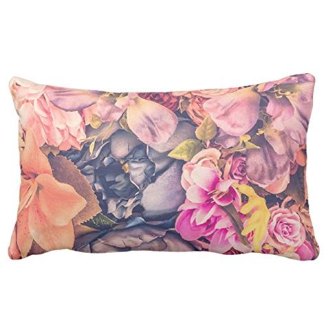 Buy UOOPOO Beautiful Assorted Floral Background Conton Linen Lumbar ...