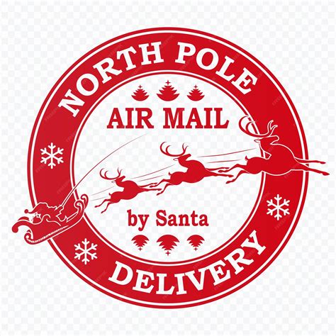 Santa Claus North Pole Stamp