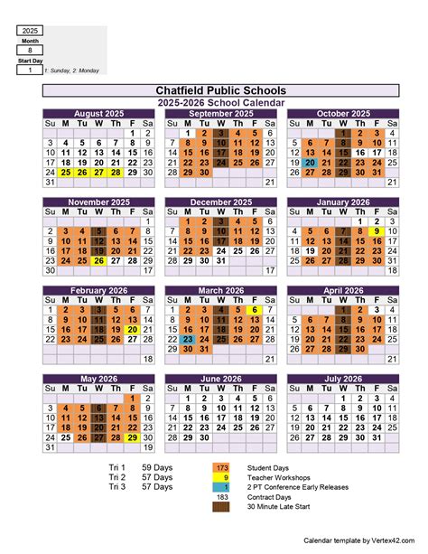 Chatfield Public Schools, 25-26 Calendar Revised [pdf] - EduCounty