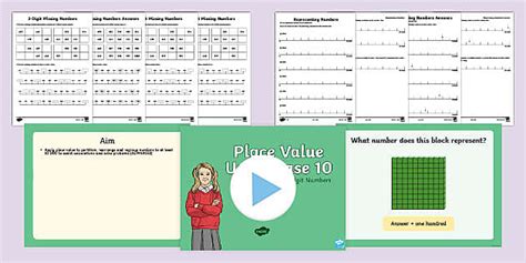 Digital Classroom Year 3 Place Value Pack