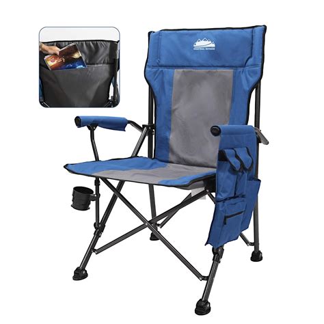 Coastrail Outdoor Folding Camping Chair High Back Padded Lawn Chair ...
