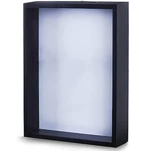 Shadow Box Display Case ââ‚¬â€œ Top Loading Black Wood Frame - Showcase ...