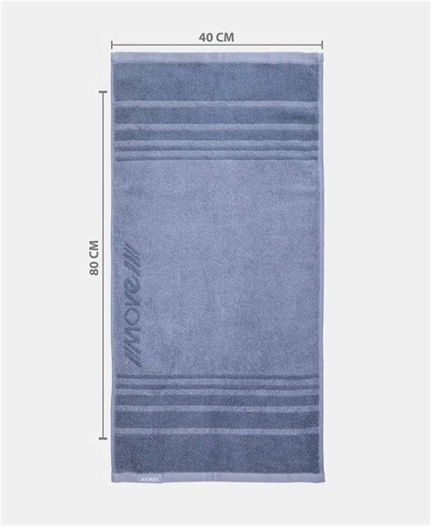 Buy Cotton Terry Ultrasoft and Durable Striped Gym Towel - Cosmic Grey ...