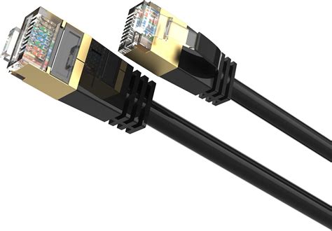 Buy AUCAS Cat 8 Ethernet Cable 1.5FT High Speed Gaming 50u Gold Plated ...