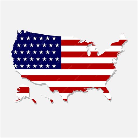 Premium Vector | USA flag map Vector design