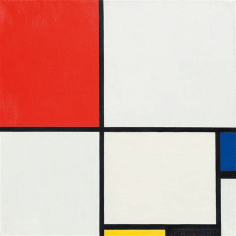 Mondrian Composition No. III - Composition with Red Blue Yellow and ...