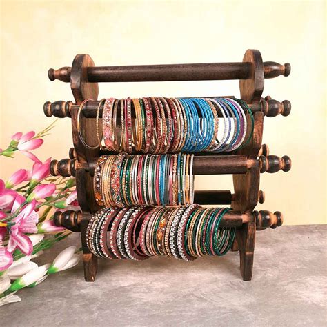 Buy Wooden Bangle Holder | Jewelry Stand for Home & Gifts