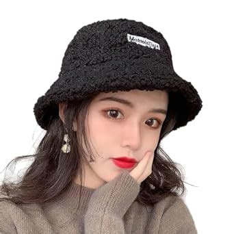 Buy SYGA Wool Embroidered Warm Winter Hat for Women Hat Style Bucket ...