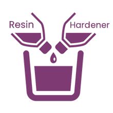 Asian Paints Woodtech Resin River Kit(1.2kg) | Pack of Resin & Hardener ...