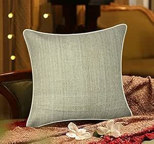 Buy SAJAVAT HOME Cotton Striped Cushion Cover 18x18 INCHES Ruby red ...