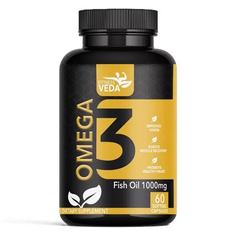 Fitness Veda Omega 3 Fish Oil 1000 Mg Softgel Capsule