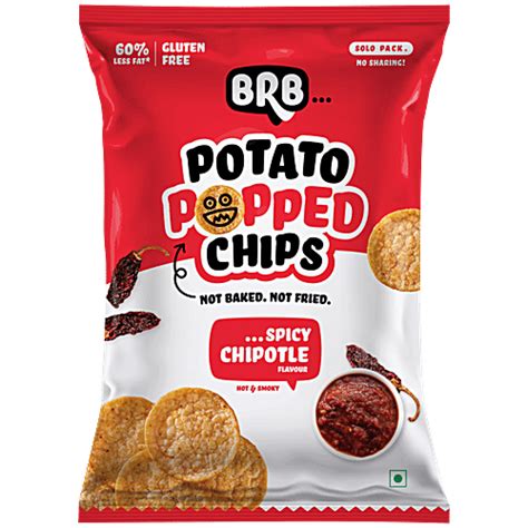 Buy BRB Popped Potato Chips - Sweet Chipotle Flavour Online at Best ...
