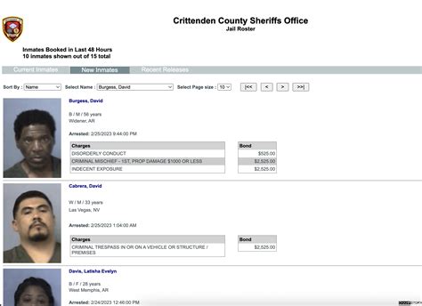 Crittenden County Jail Roster Inmate