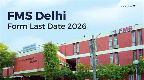FMS Delhi Form Last Date 2026, Apply Online Now (Extended)