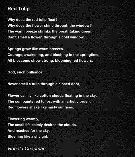 Tulips Quotes Poems at Anthony Sears blog