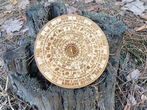 Ogham Tree Calendar / Celtic Tree Calendar / Wheel of Life / Tree of ...