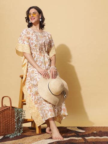 Shop Elegant and Comfortable Kaftan Dresses Online In India – 9shines label