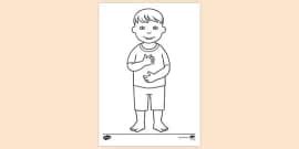 Happy Boy Colouring | Colouring Sheets (teacher made)