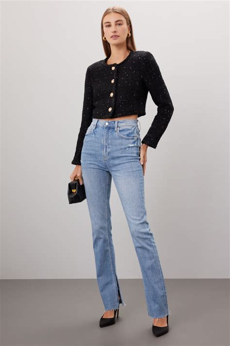 Black Tweed Jacket by Great Jones | Rent the Runway