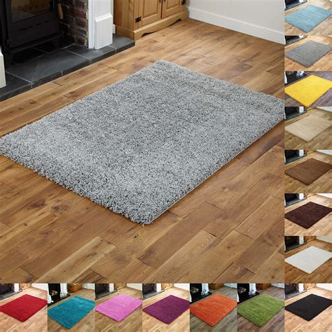 Everest 5cm Thick Pile Shaggy Modern Area Rugs Small to Large Rugs ...