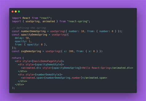 Image result for React Spring Samples